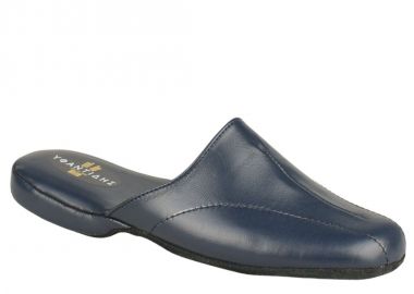 Παντόφλες γυναικείες | Δερμάτινες | Υφαντίδης | 110403 | Μπλε - Υφαντίδης - 